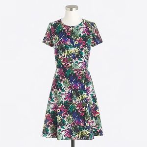 NWT JCrew Floral Printed Flutter Dress size 6